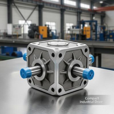 Compact Design Double Reduction Worm Gear Reducer Offering Space Utilization and Performance for Industrial Equipment