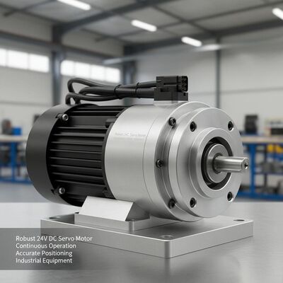 Robust 24V DC Servo Motor Suitable for Continuous Operation and Accurate Positioning in Industrial Equipment