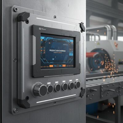 Rugged Human Machine Interface Panel Designed for Harsh Environments and Continuous Operation in Manufacturing Plants