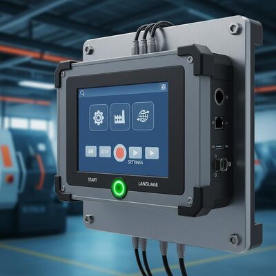 Interfaz Humano-Máquina (HMI) Duradera con Pantalla Táctil, Sistema de Control Industrial con Soporte Multilingüe e Integración Sencilla