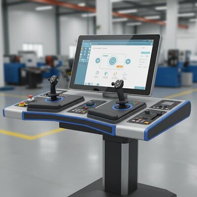 Interfaccia uomo-macchina ergonomica progettata per ridurre l'affaticamento dell'operatore e aumentare l'efficienza negli ambienti industriali
